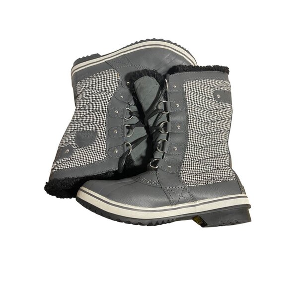 Sorel Womens  Tofino II WinterWaterproof Snow Boots Gray Houndstooth Size 8.5 - Picture 9 of 12